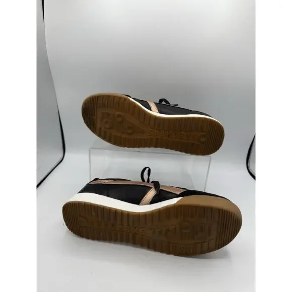 Skechers Zinger Metallic Black Rose Gold Sneakers Women’s Size 7.5 - Picture 3 of 7